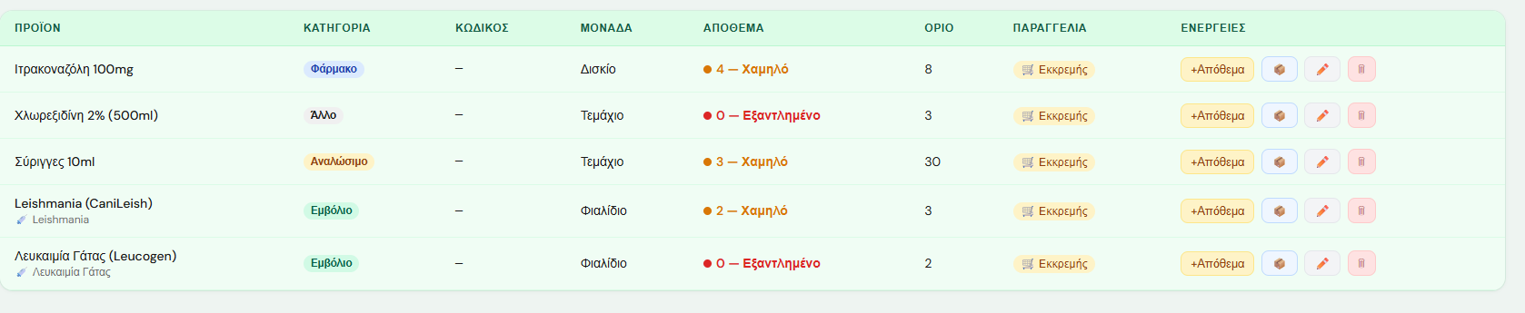 Αποθήκη screenshot 3